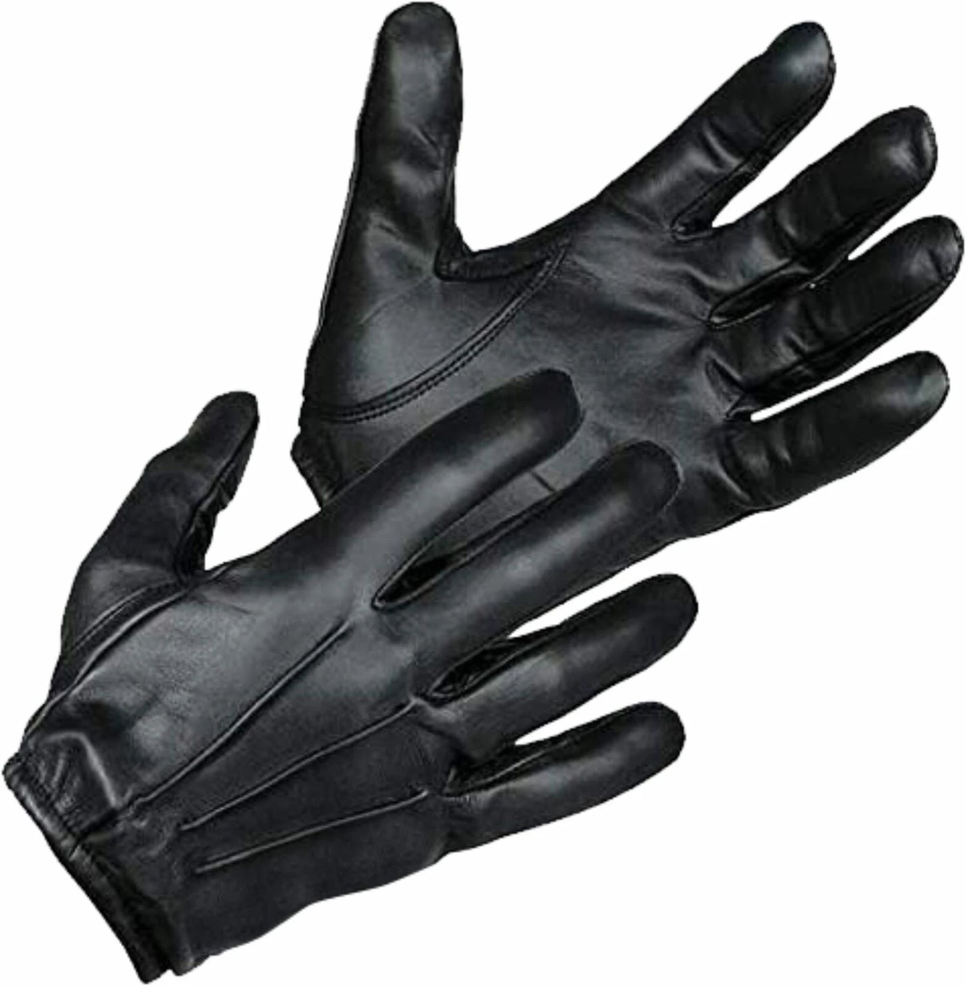 Shop FireTac tactical police gloves made from premium cowhide leather with a cut-resistant Kevlar lining for patrol, search and security duty.