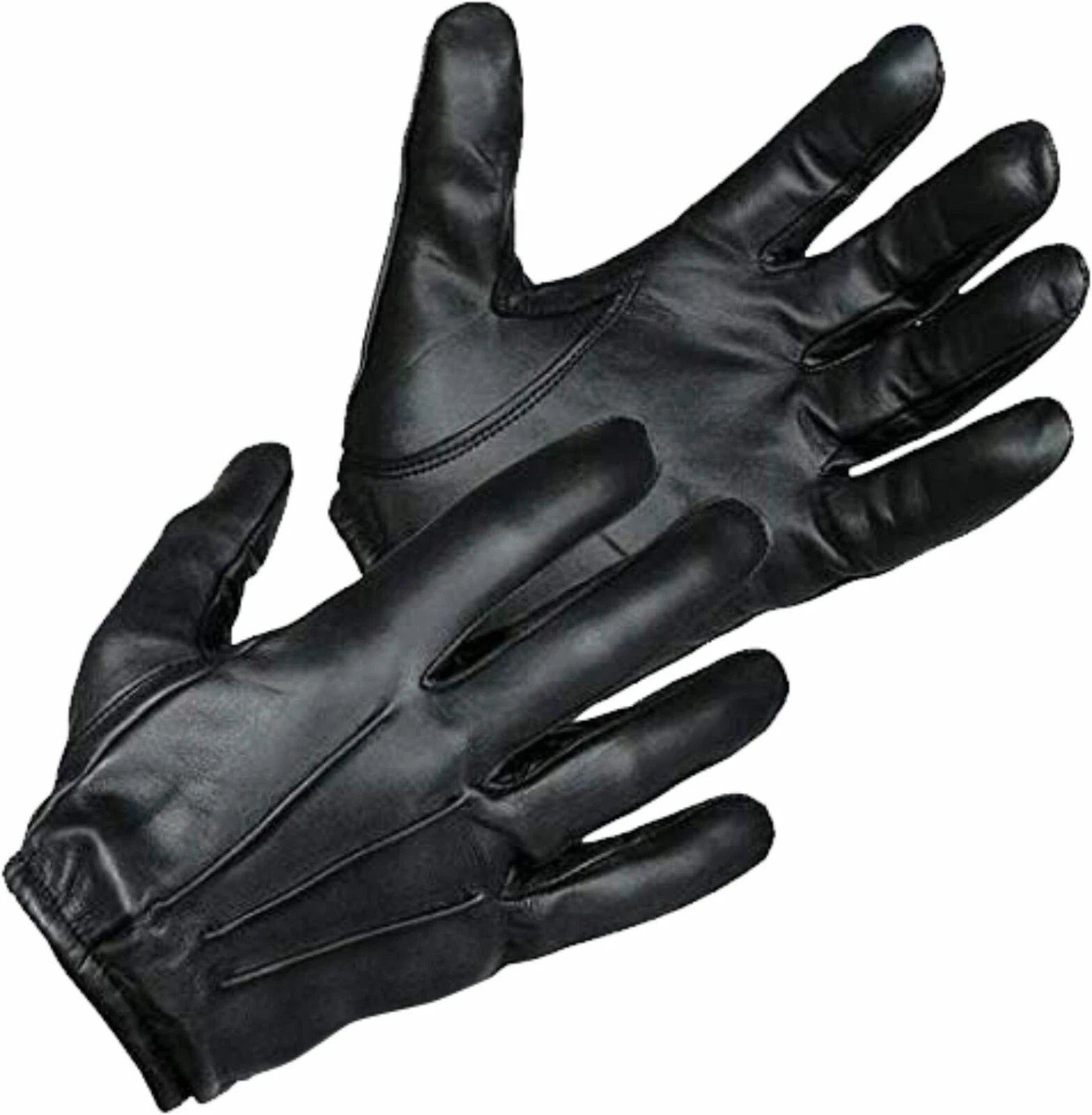 Shop FireTac tactical police gloves made from premium cowhide leather with a cut-resistant Kevlar lining for patrol, search and security duty.