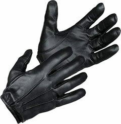 Shop FireTac tactical police gloves made from premium cowhide leather with a cut-resistant Kevlar lining for patrol, search and security duty.
